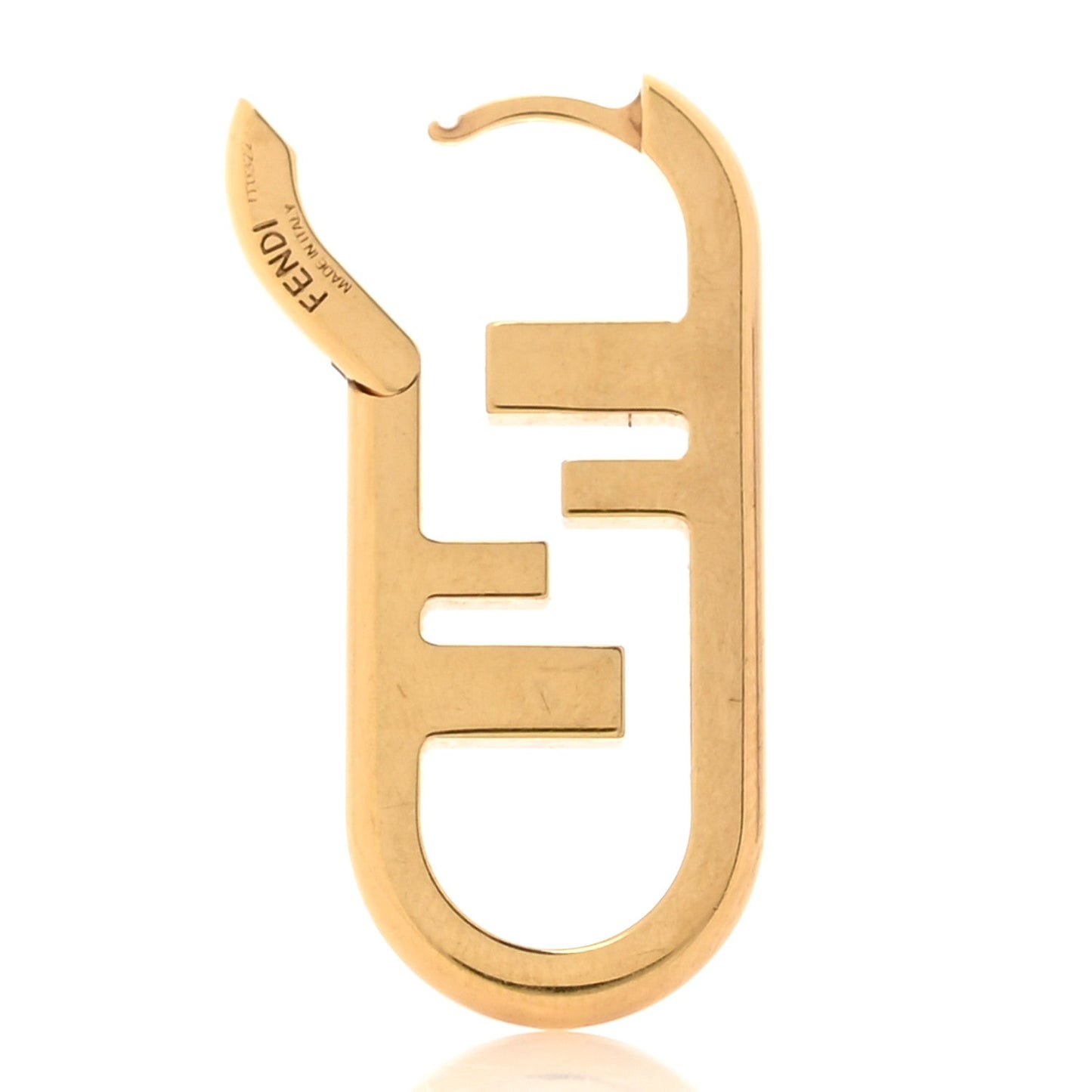 Fendi Metal FF O'Lock Single Earring Gold