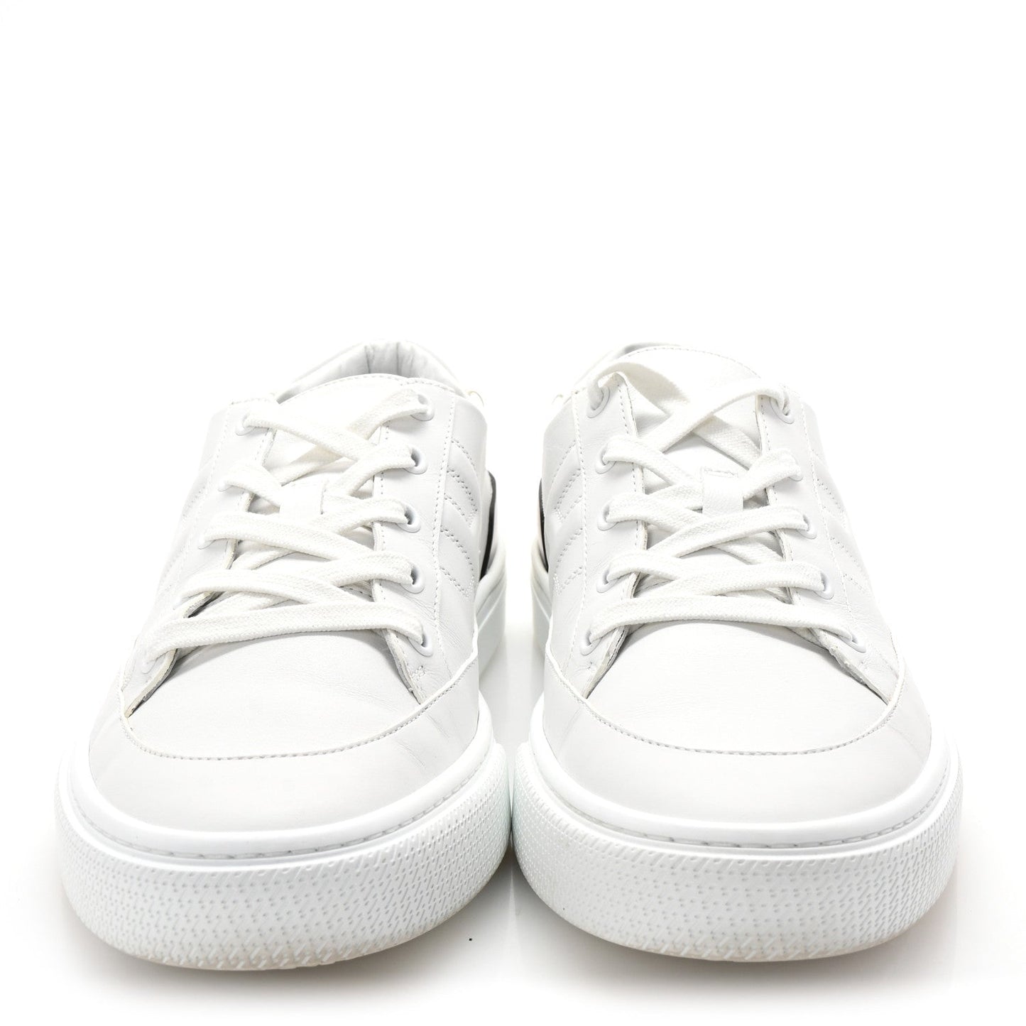 Hermes Calfskin Mens Deep Sneakers 42 White Black