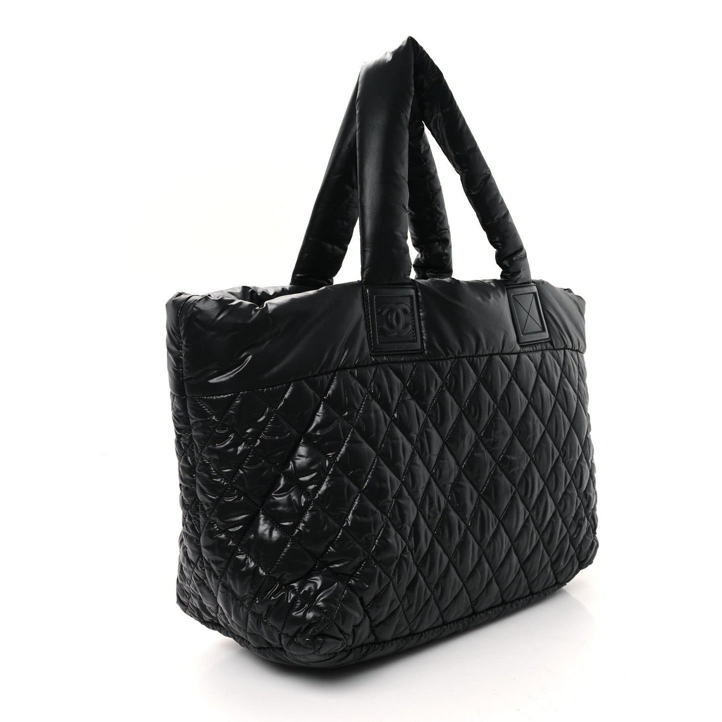 Chanel Nylon Quilted Large Coco Cocoon Tote Black