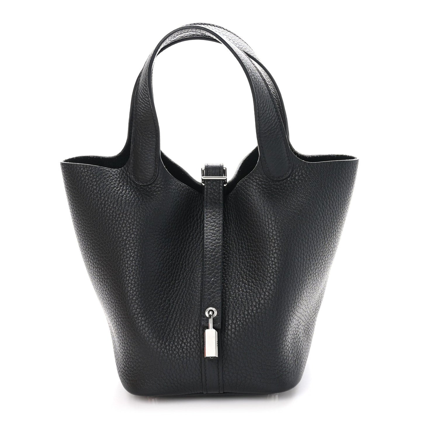 Hermes Taurillon Clemence Picotin Lock 18 PM Black