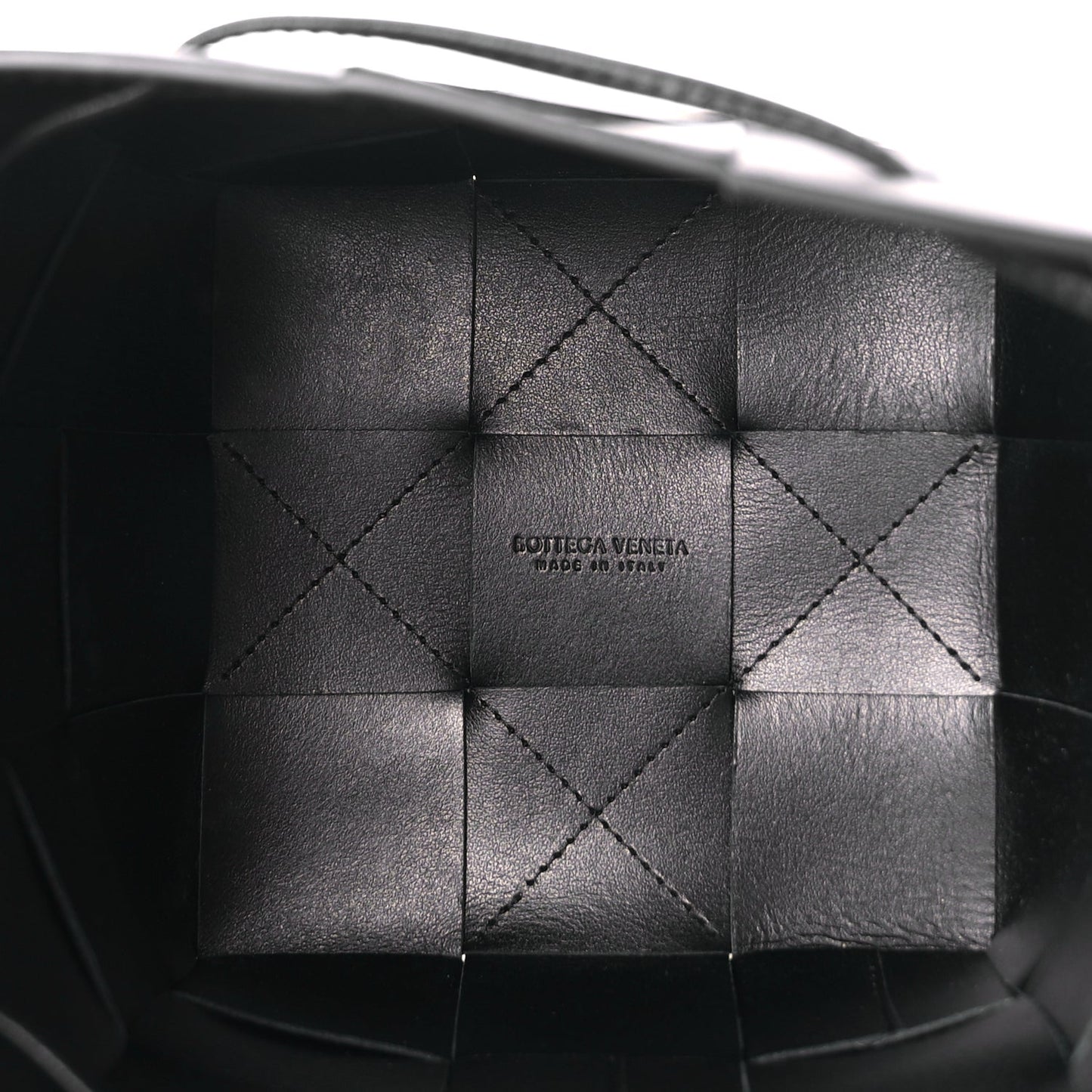 Bottega Veneta Nappa Maxi Intrecciato Cassette Bucket Bag Black