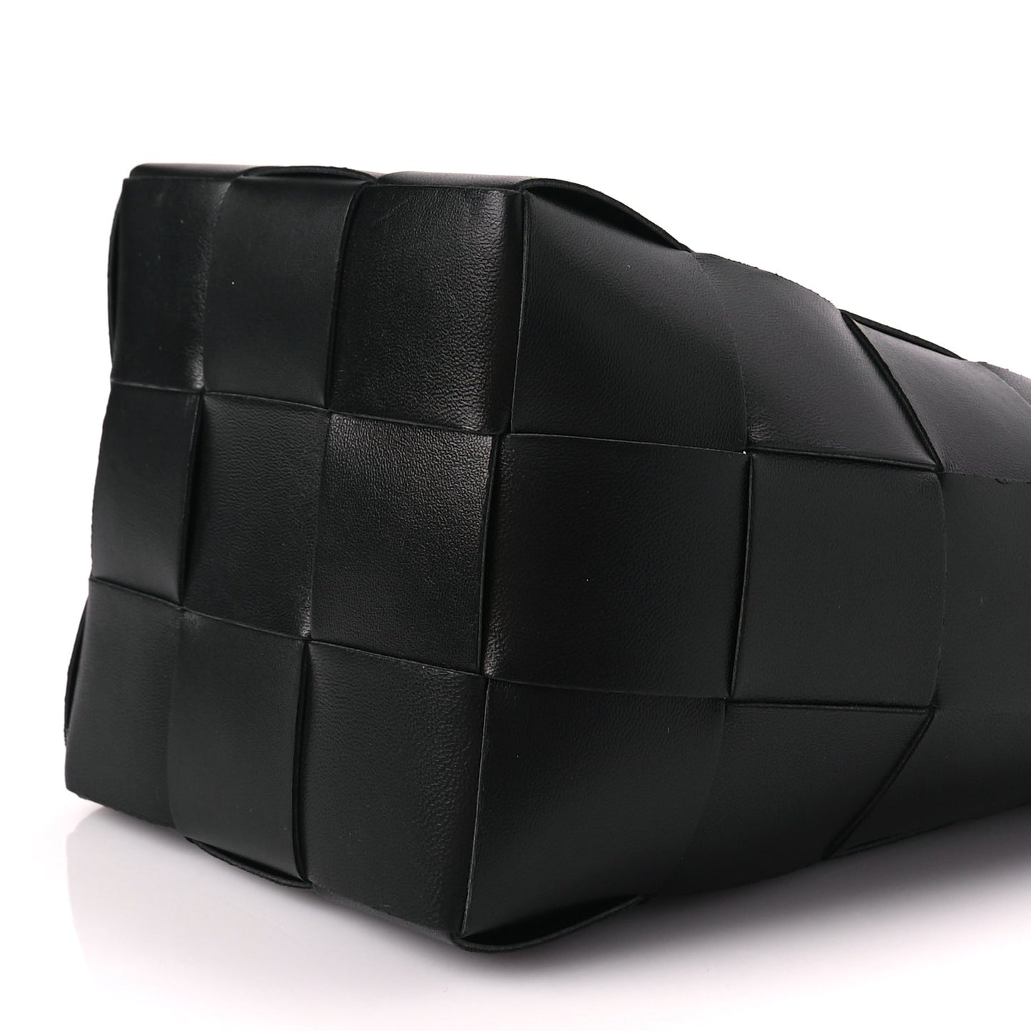 Bottega Veneta Nappa Maxi Intrecciato Cassette Bucket Bag Black