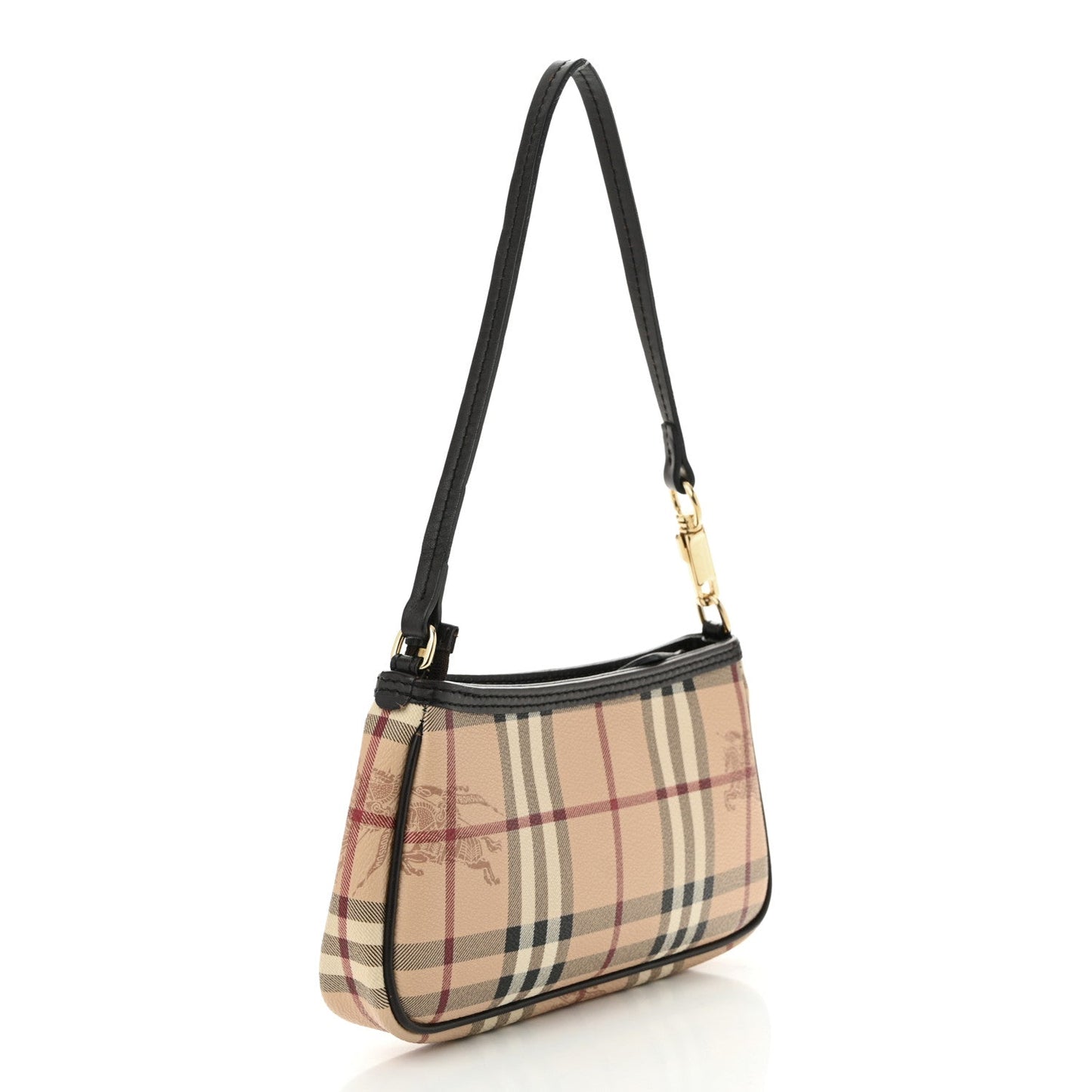 Burberry Haymarket Check Sling Bag Chocolate