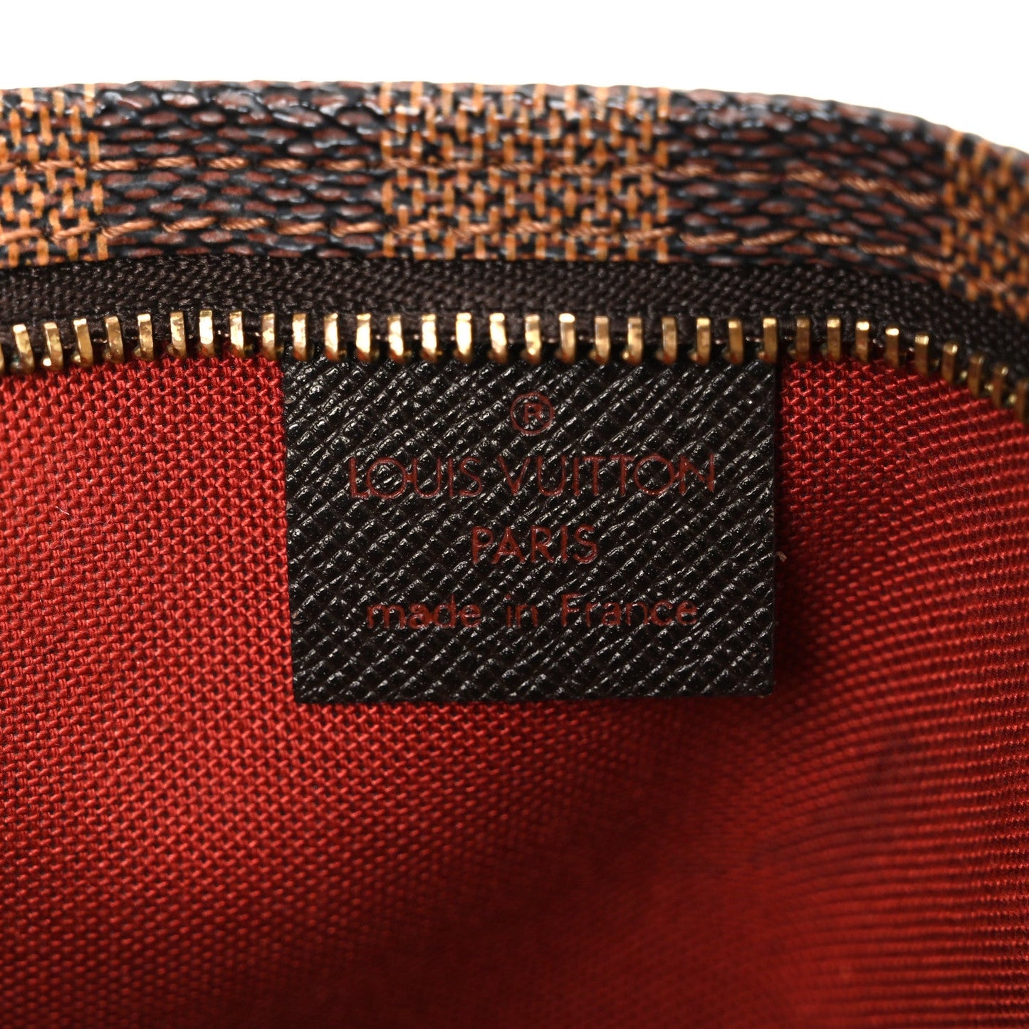 Louis Vuitton Damier Ebene Trousse Make Up Bag Pochette