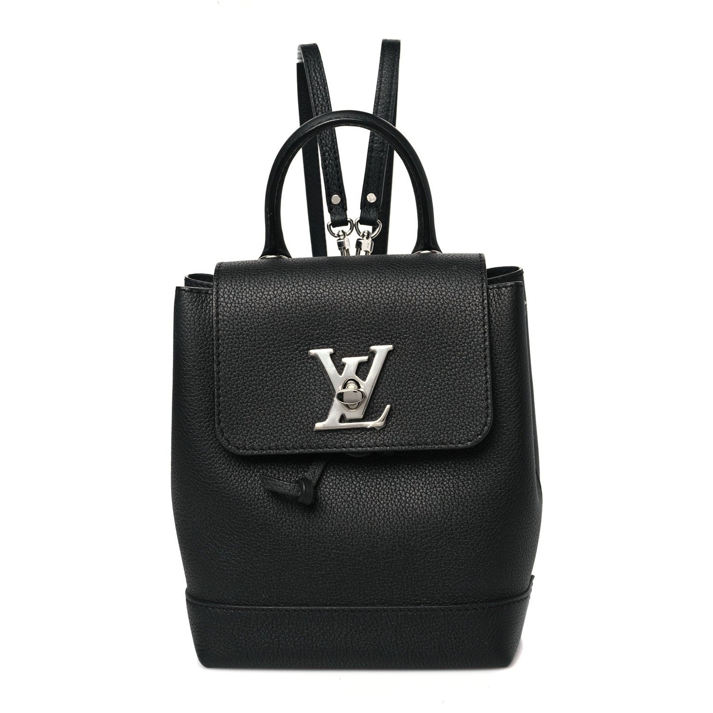Louis Vuitton Calfskin Lockme Backpack Black