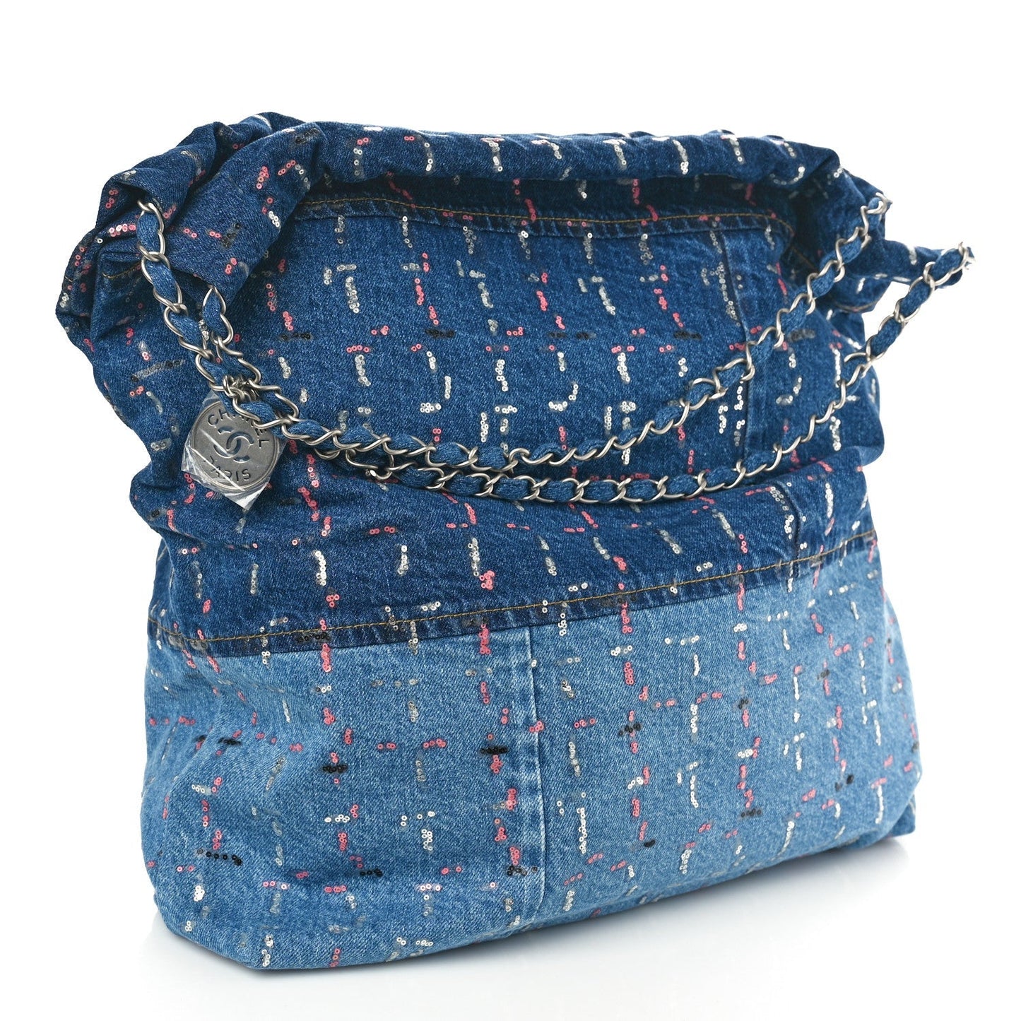 Chanel Denim Sequin 22 Blue