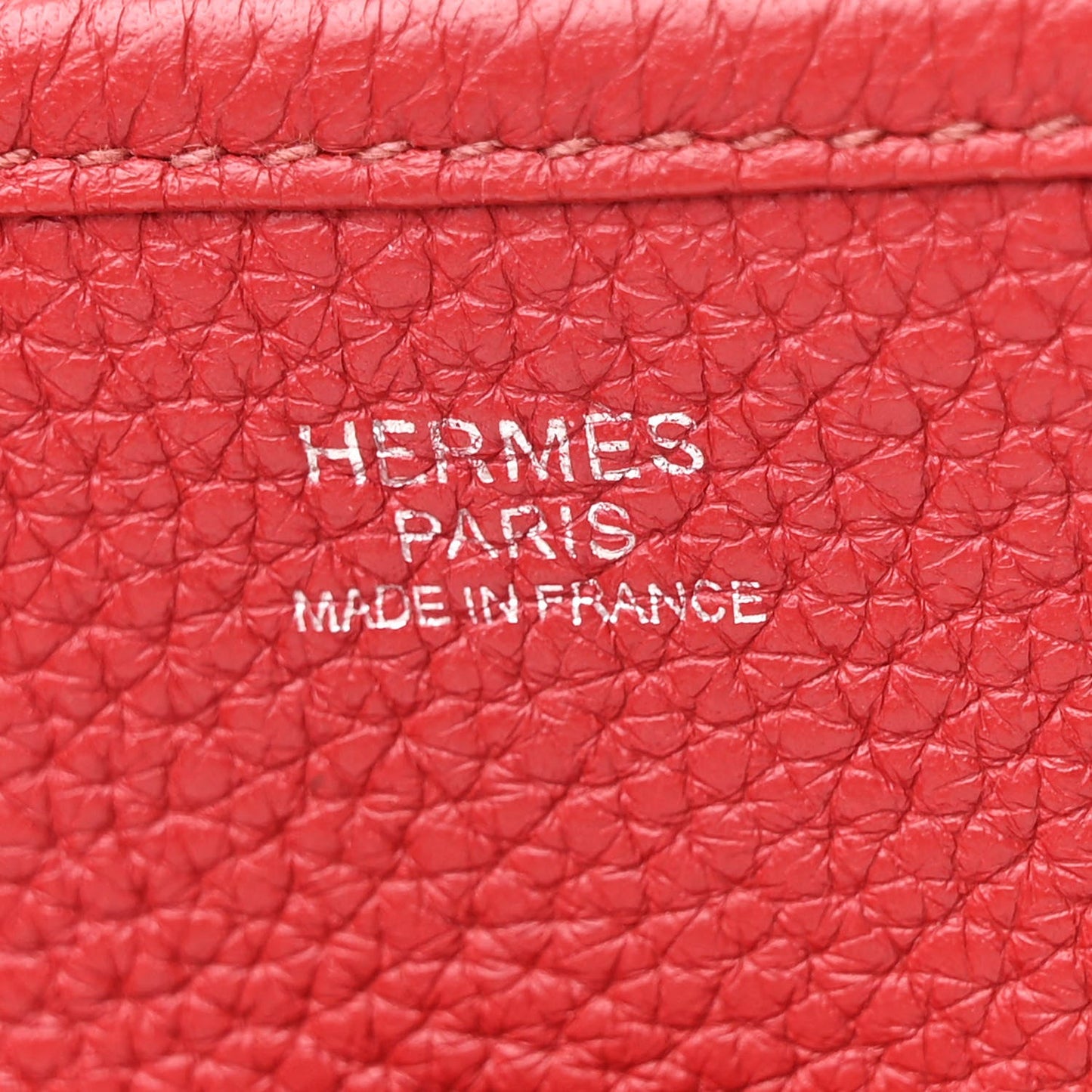 Hermes Taurillon Clemence Evelyne III PM Rouge Vif