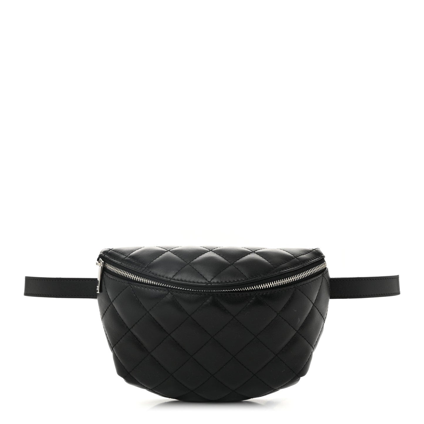 Chanel Calfskin Quilted Waist Belt Bag Black