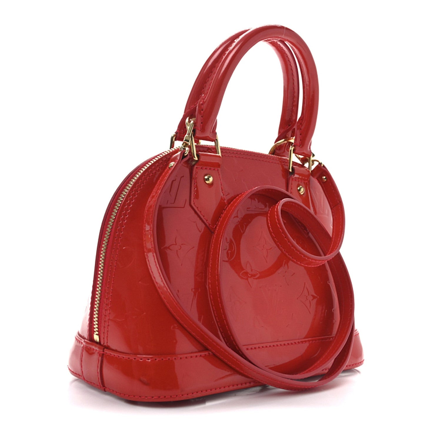 Louis Vuitton Vernis Alma BB Rose Litchi