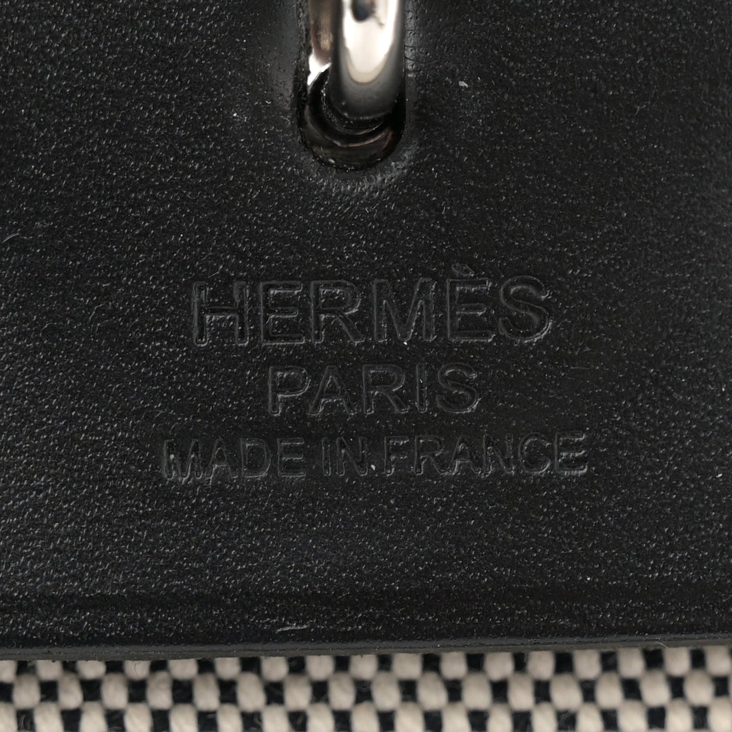 Hermes Toile H Berline Vache Hunter Herbag Zip PM 31 Black Ecru