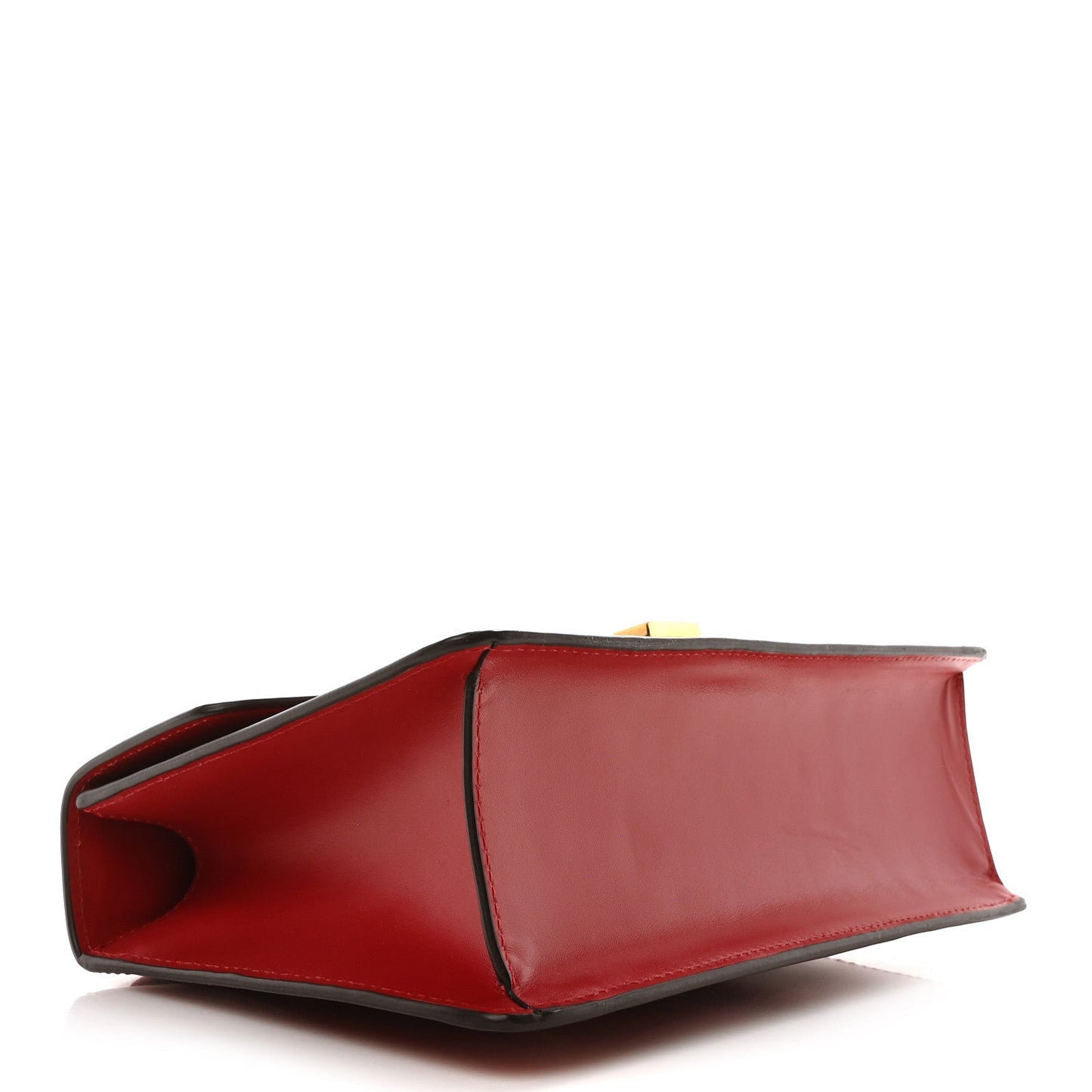 Gucci Calfskin Small Sylvie Shoulder Bag Hibiscus Red