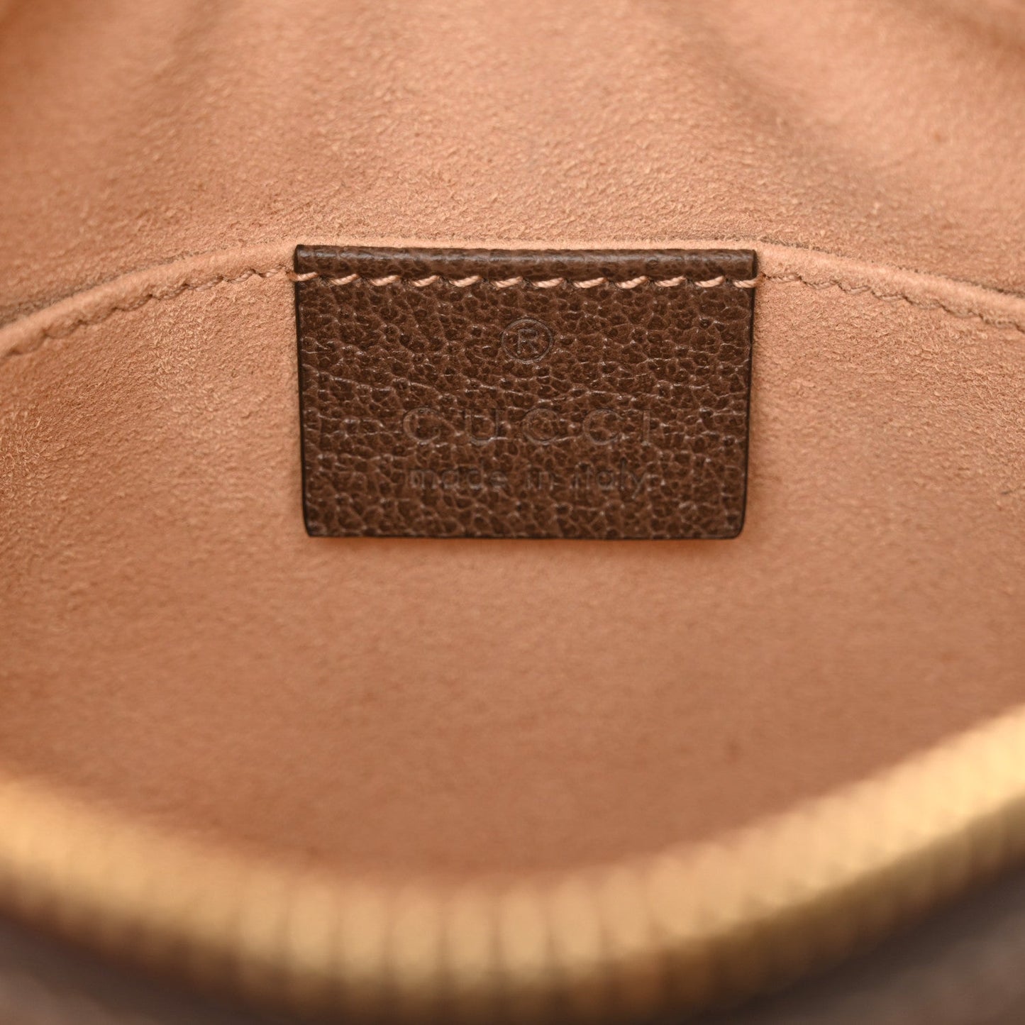 Gucci GG Supreme Monogram Web Mini Ophidia Shoulder Bag Brown