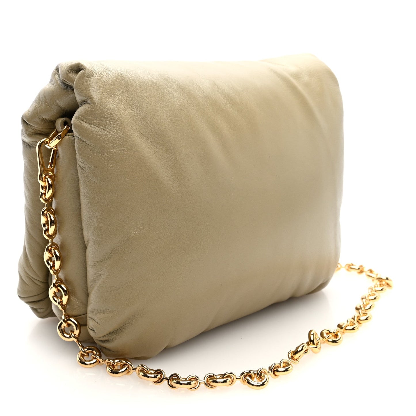 Loewe Lambskin Goya Puffer Bag Clay Green