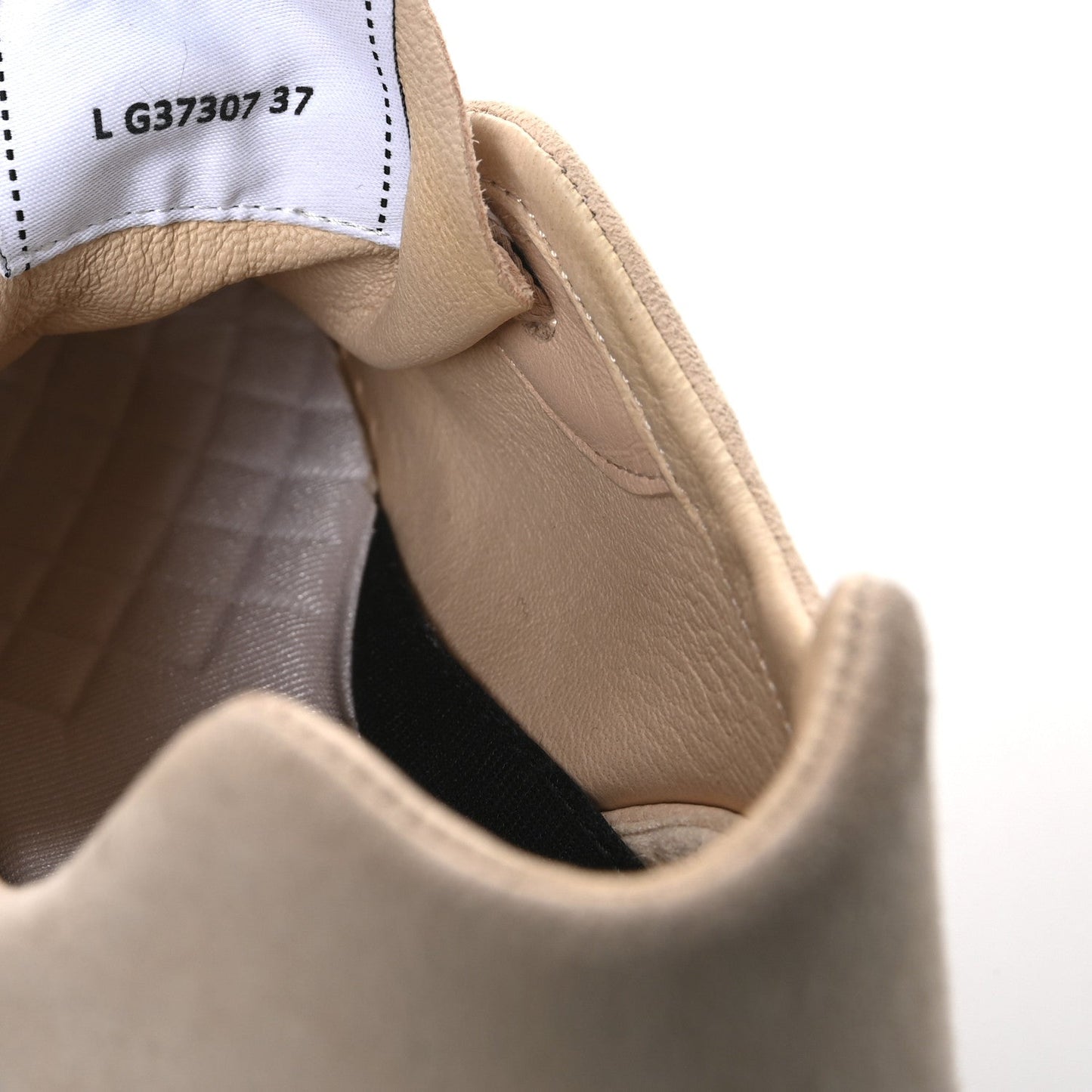 Chanel Suede Goatskin CC Sneakers 37 Light Pink