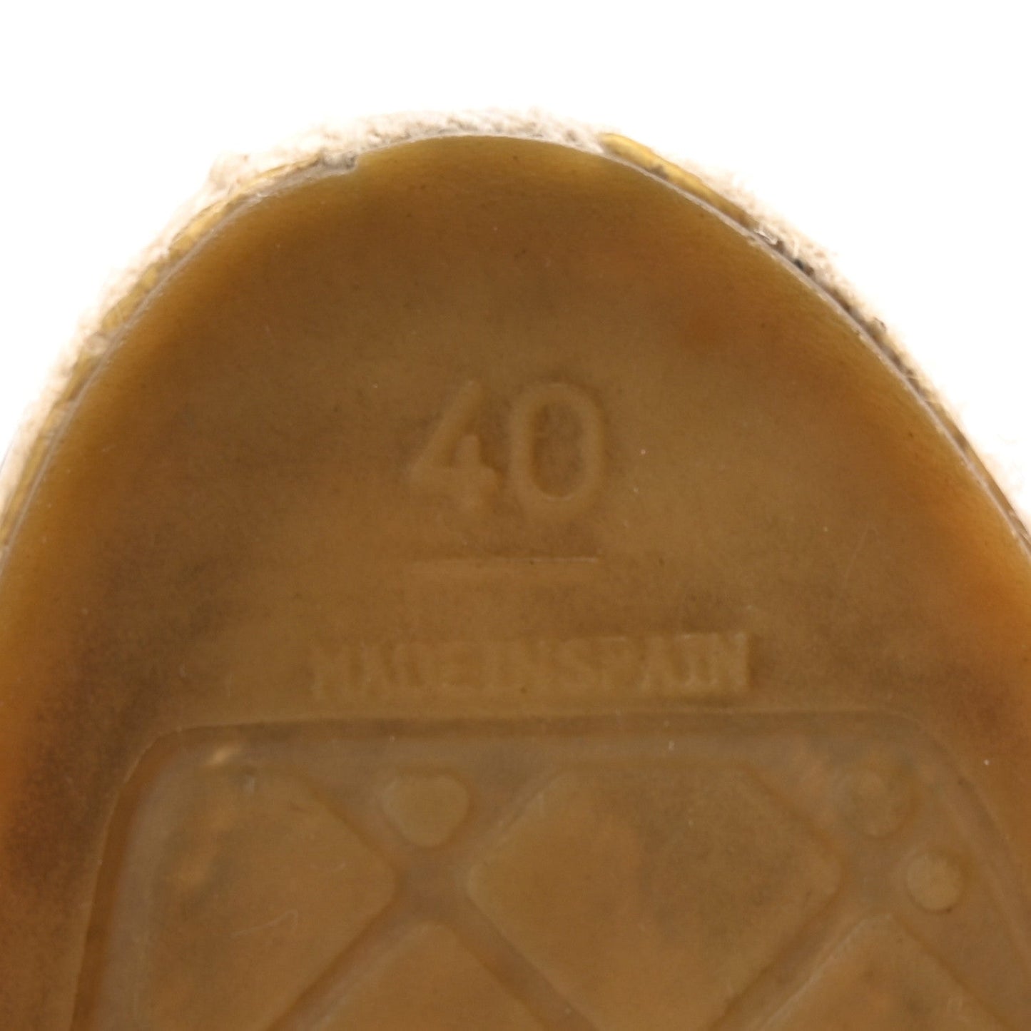 Chanel Lambskin CC Espadrilles 40 Beige Black