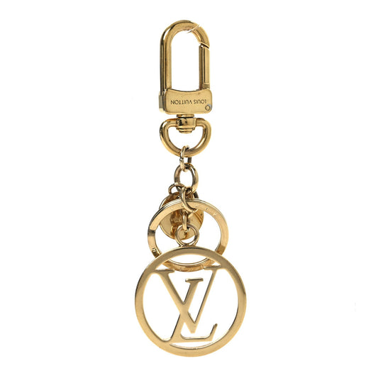 Louis Vuitton LV Circle Bag Charm Key Holder Gold