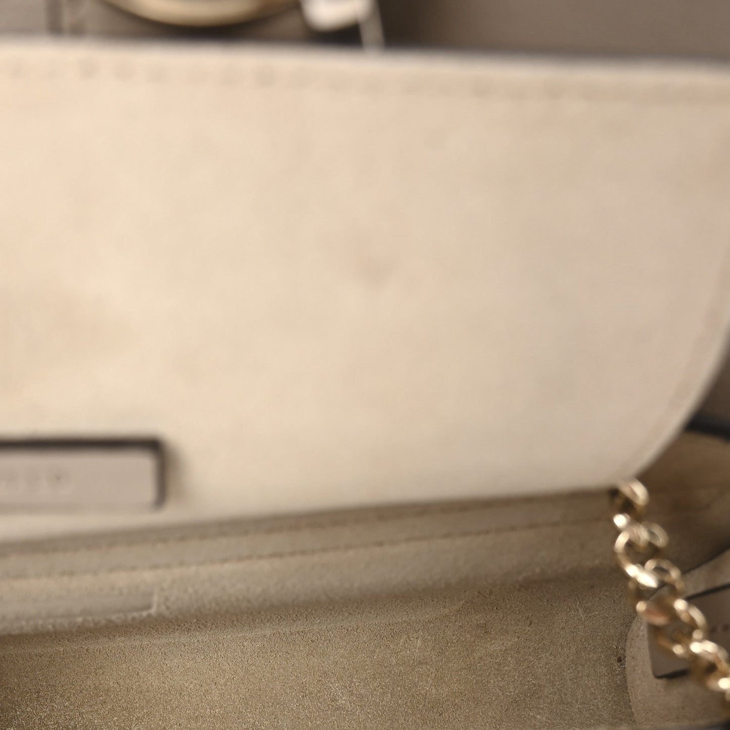 Chloe Suede Calfskin Mini Faye Shoulder Bag Motty Grey