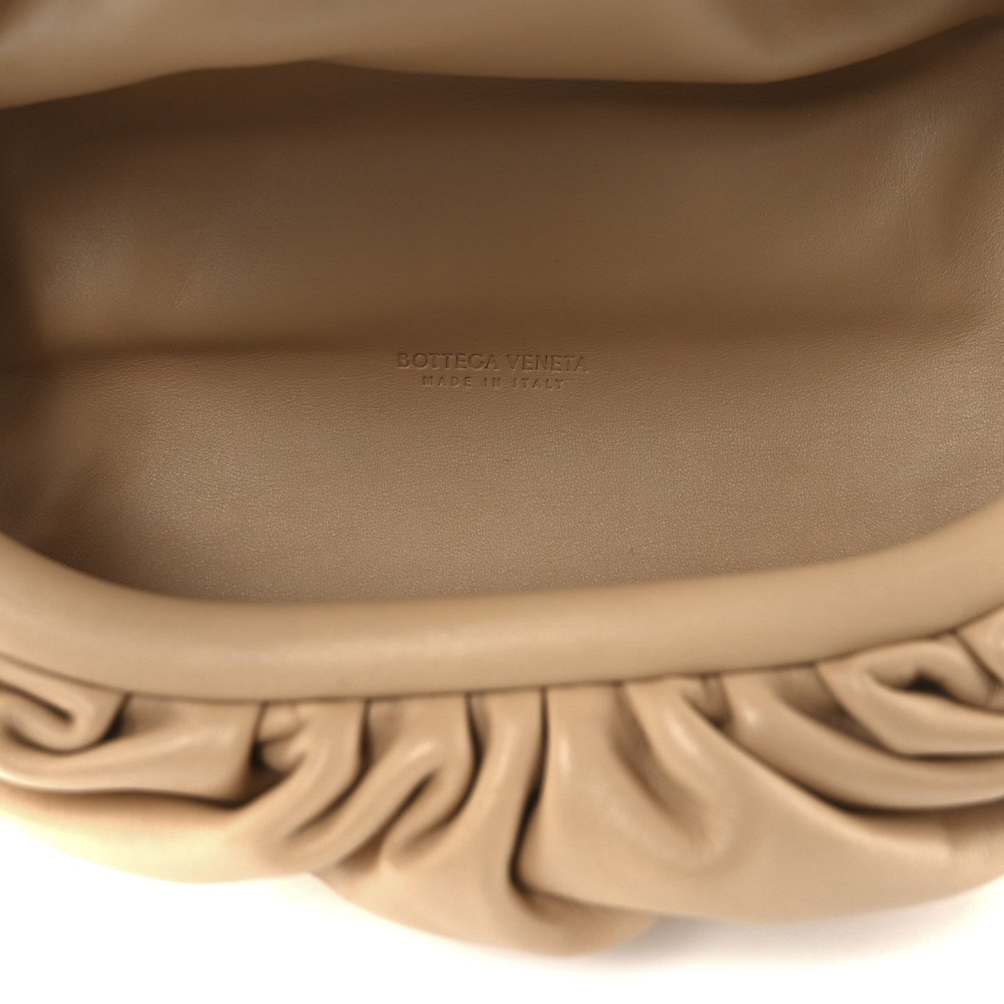 Bottega Veneta Nappa The Belt Chain Pouch Almond