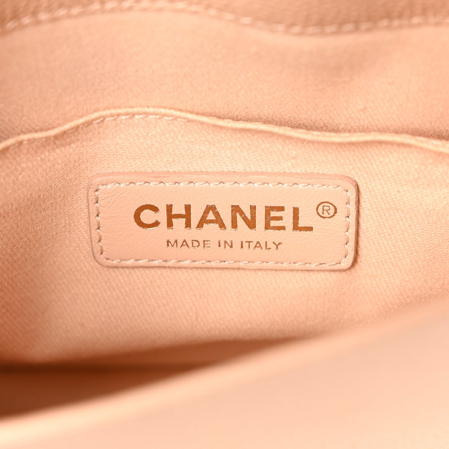 Chanel Caviar Mini Chain Flap Bag Beige