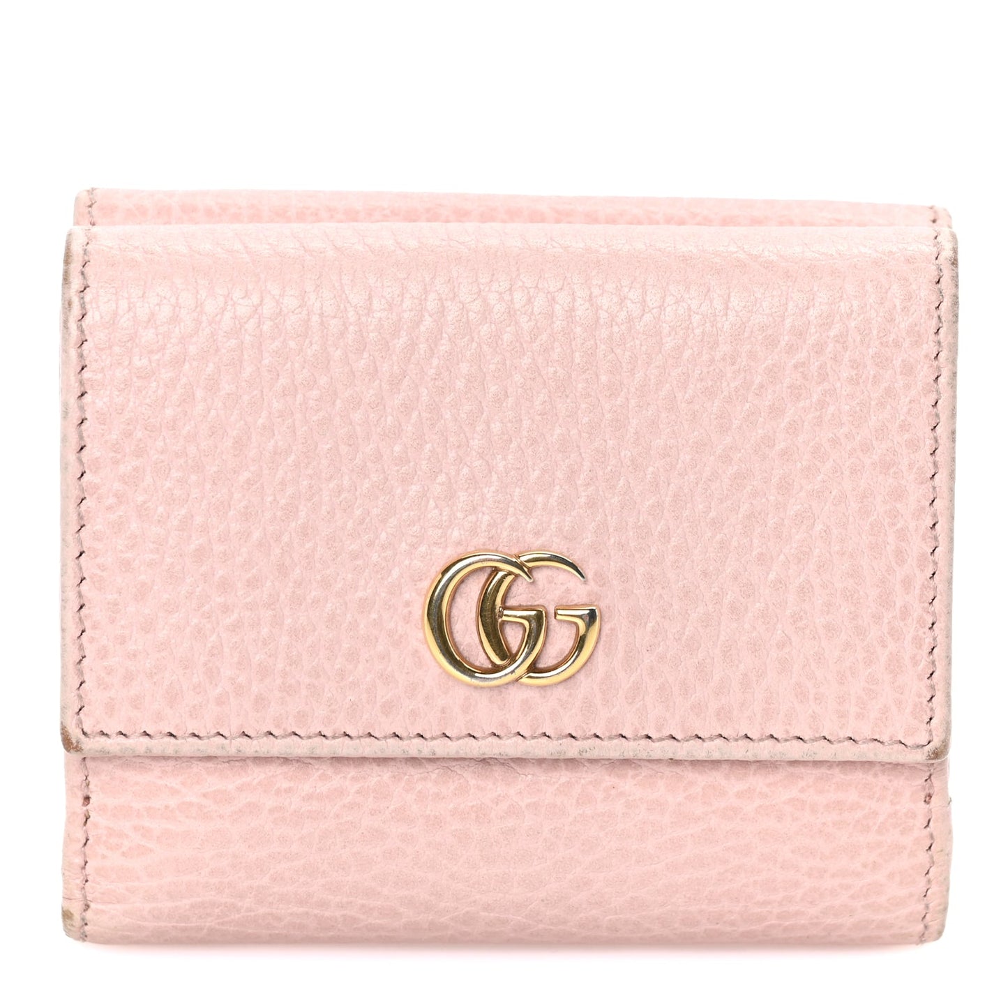 Gucci Dollar Calfskin GG Marmont Compact Wallet Box