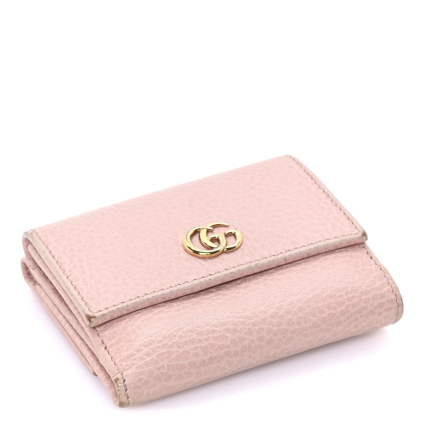 Gucci Dollar Calfskin GG Marmont Compact Wallet Box