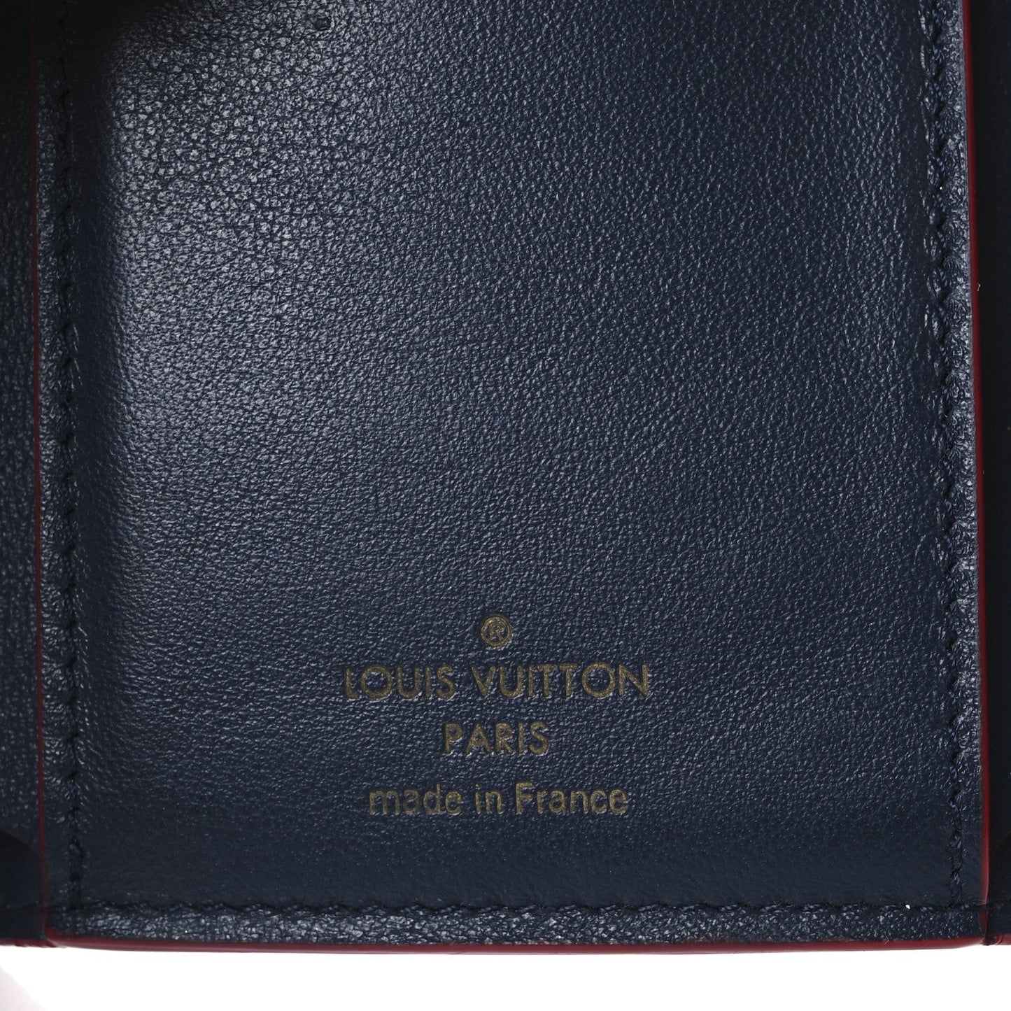 Louis Vuitton Taurillon Capucines Compact Wallet Marine Rouge