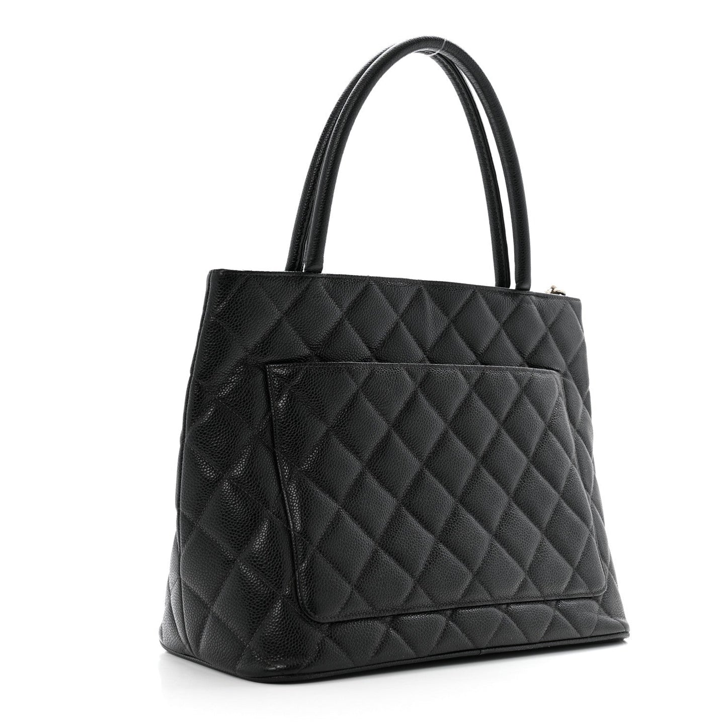 Chanel Caviar Quilted Medallion Tote Black