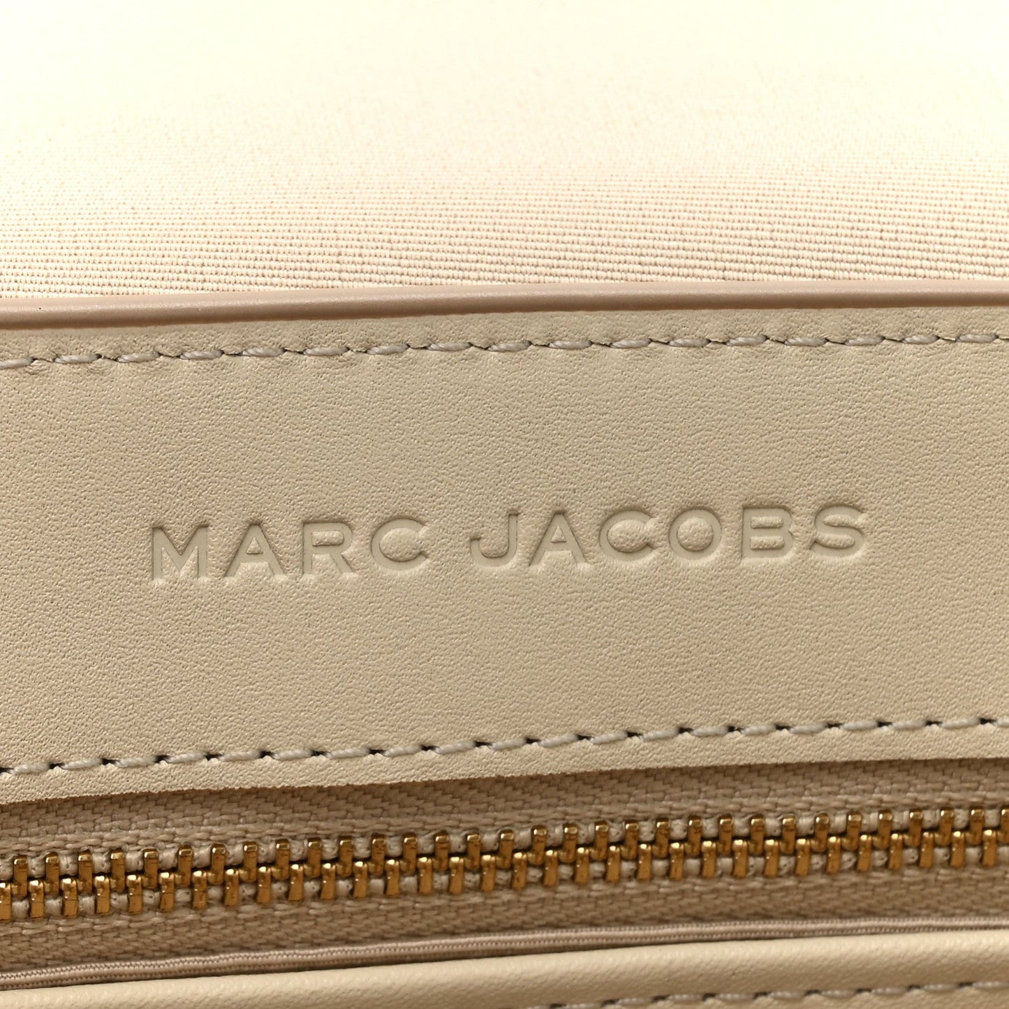 Marc Jacobs Calfskin Large The Covered J Marc Saddle Cloud White