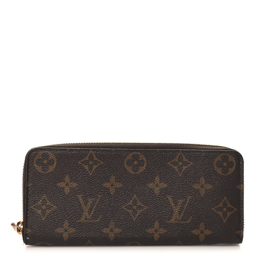 Louis Vuitton Monogram Clemence Wallet Rose Ballerine