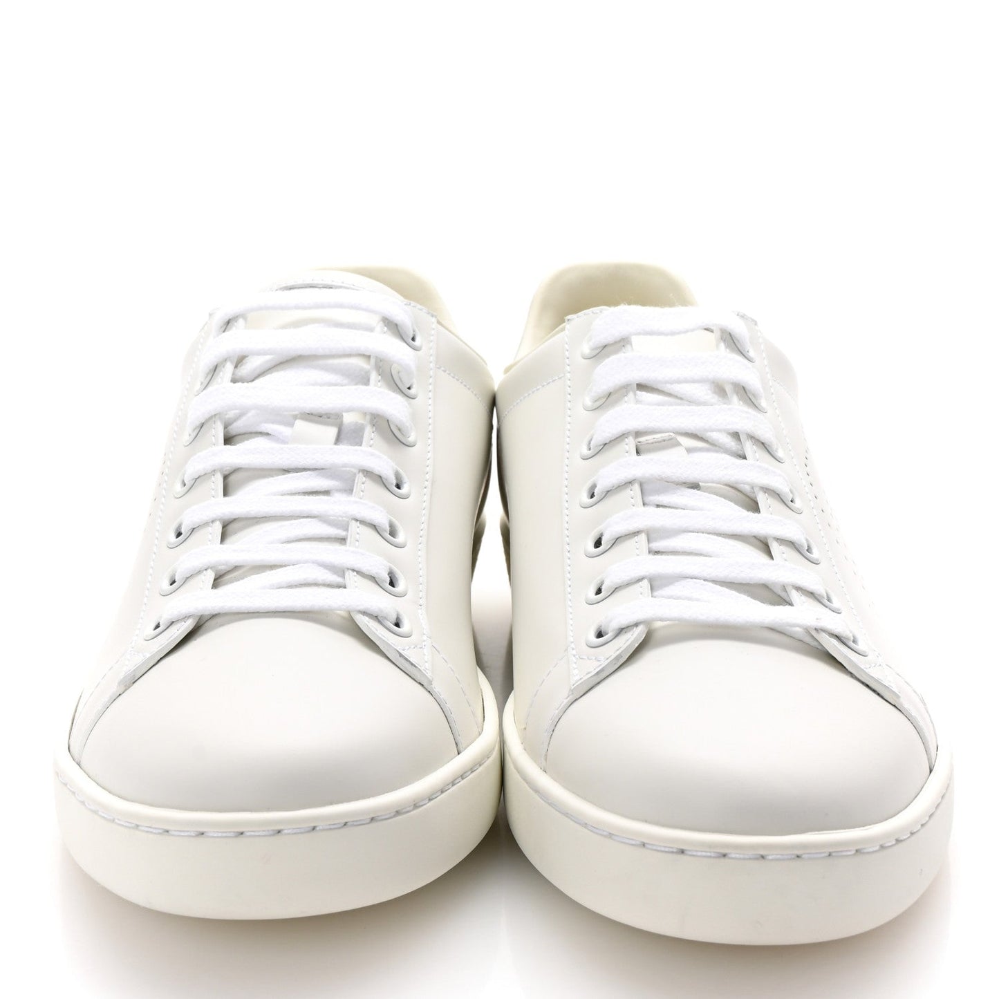 Gucci Calfskin InterLocking G Perforated Womens Ace Sneakers 38.5 White Grey Sky