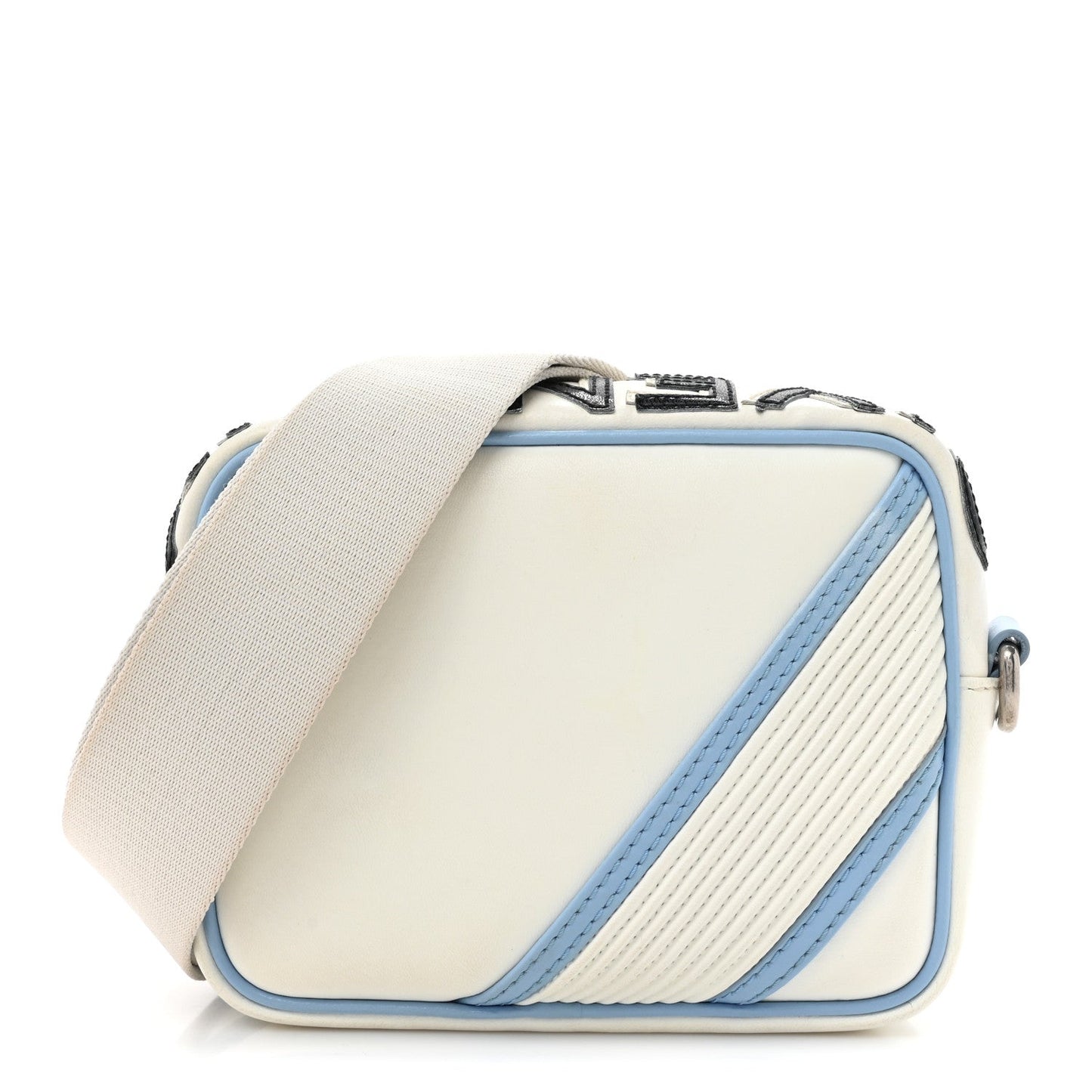 Givenchy Calfskin MC3 Crossbody Bag White Blue Black