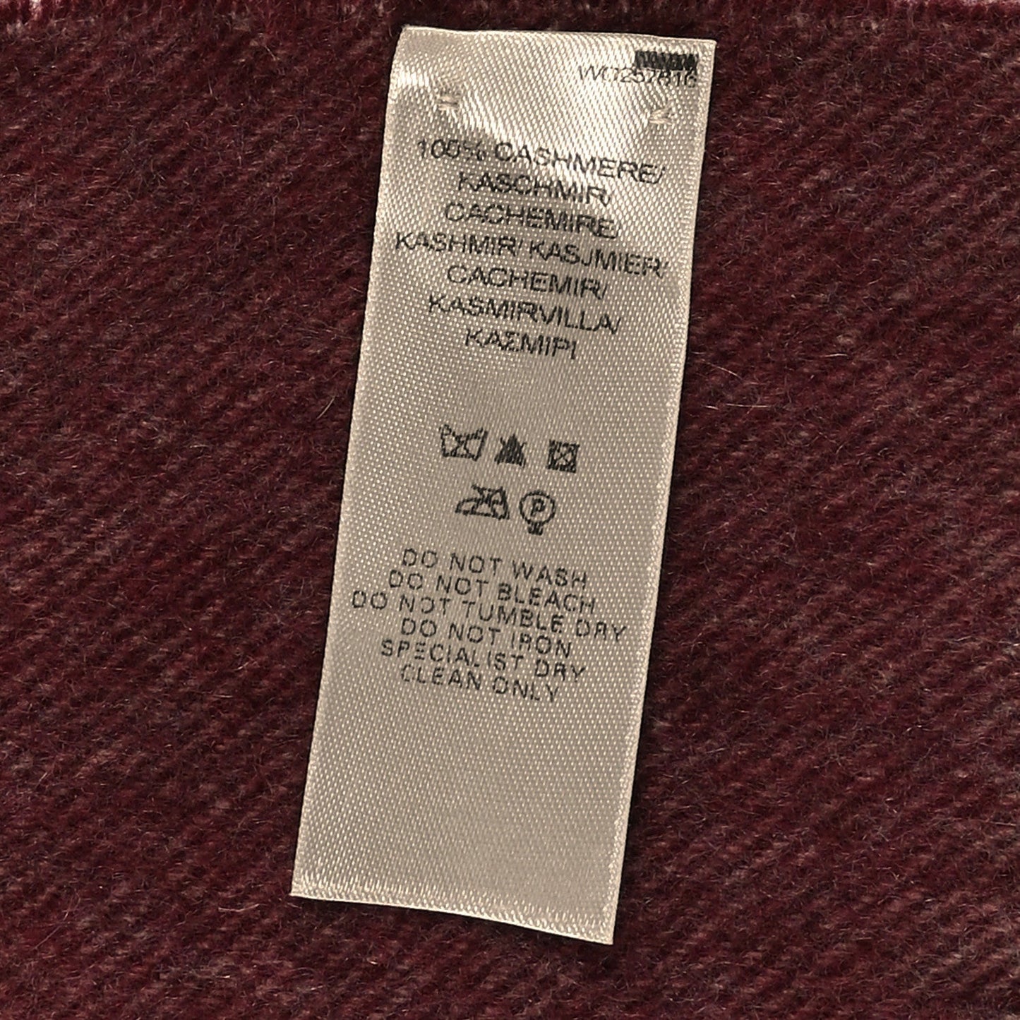 Burberry Cashmere Mega Check Fringe Scarf Red