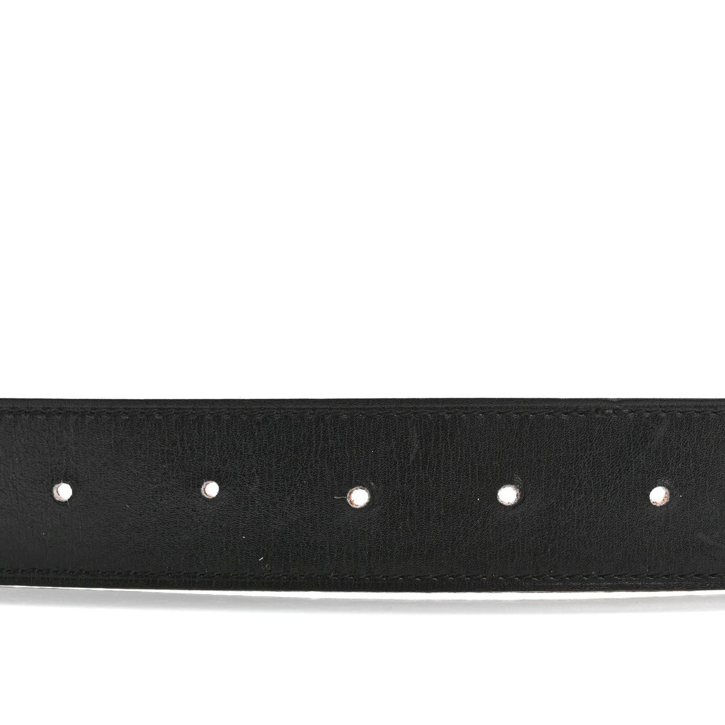 Hermes Box Togo 32mm H Belt 80 32 Black Orange