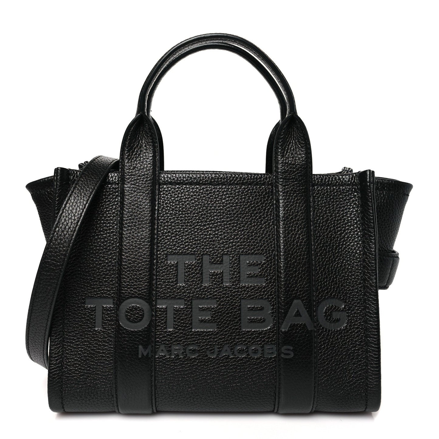 Marc Jacobs Grained Calfskin Small The Tote Bag Black