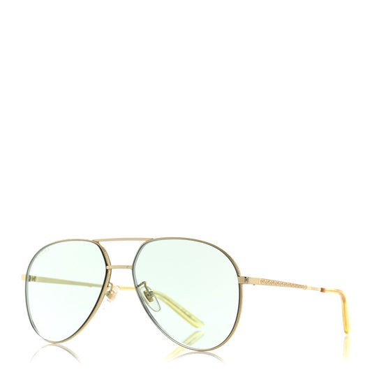 Gucci Metal Aviator Sunglasses GG0356S Gold
