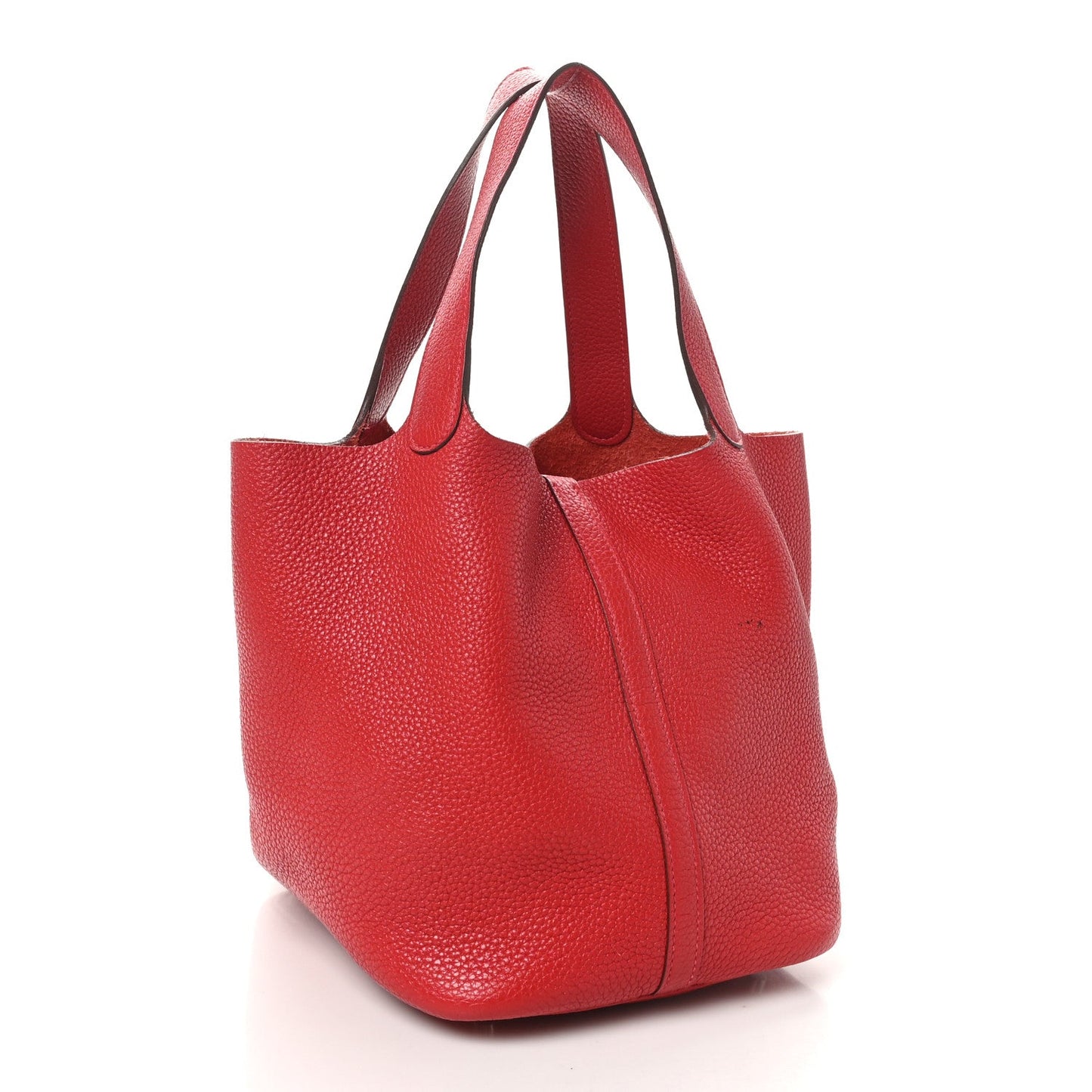 Hermes Taurillon Clemence Picotin Lock 22 MM Rouge Vif