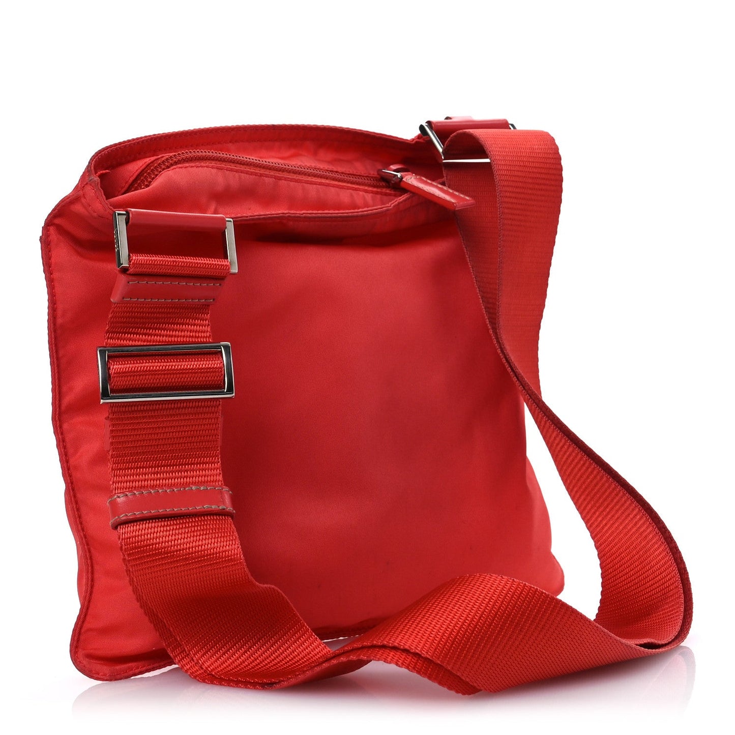 Prada Nylon Vela Flat Messenger Bag Corallo