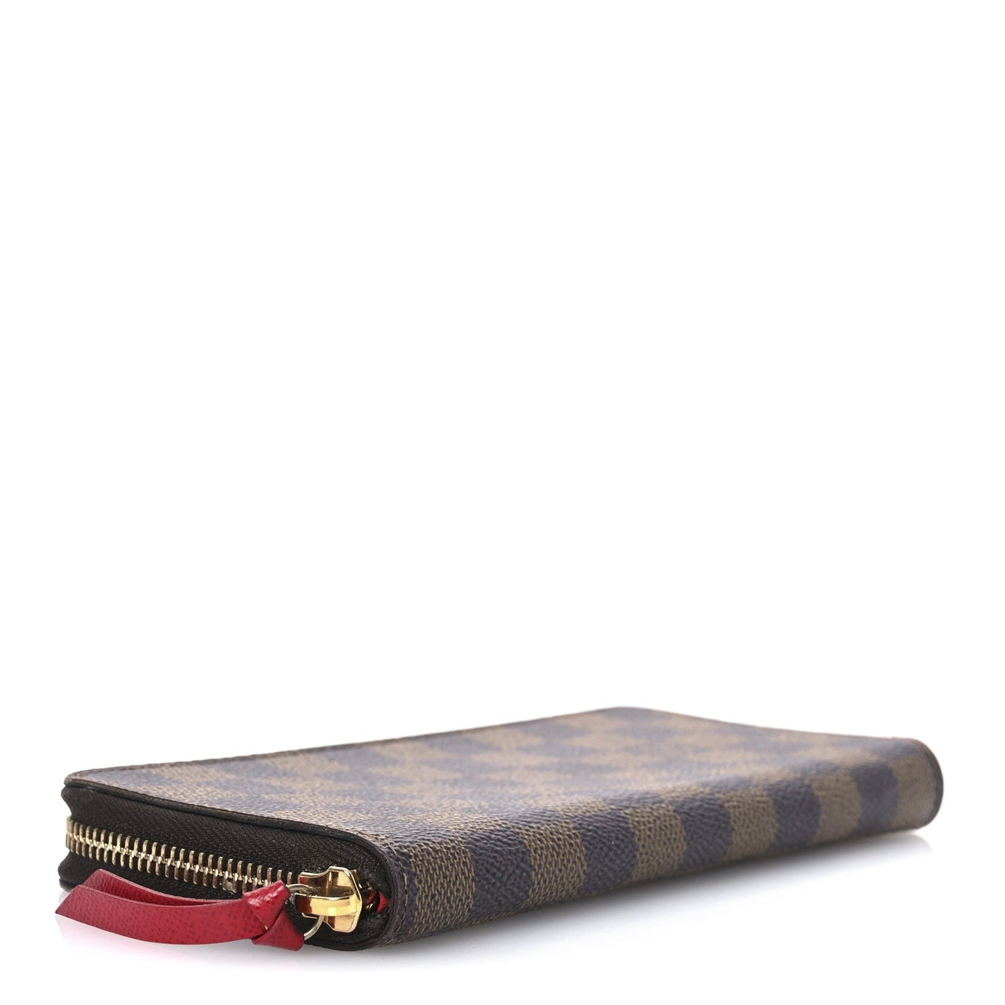 Louis Vuitton Damier Ebene Clemence Wallet Cherry