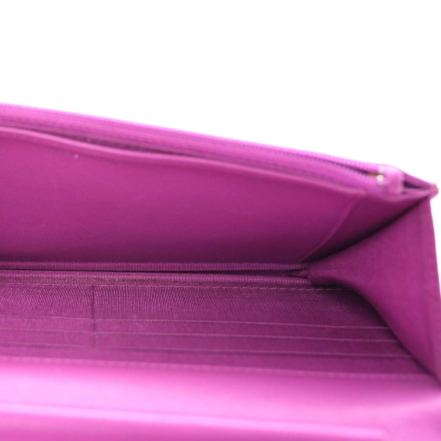 Chanel Lambskin Quilted Boy Wallet On Chain WOC Purple