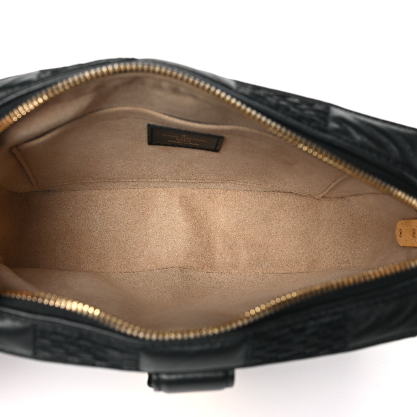 Louis Vuitton Lambskin Damier Quilt Troca PM Black