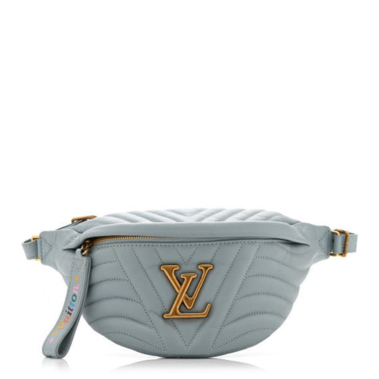 Louis Vuitton Calfskin New Wave Bumbag Porcelain Blue