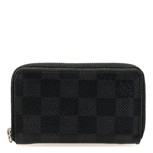 Louis Vuitton Damier Graphite Zippy Coin Purse Vertical