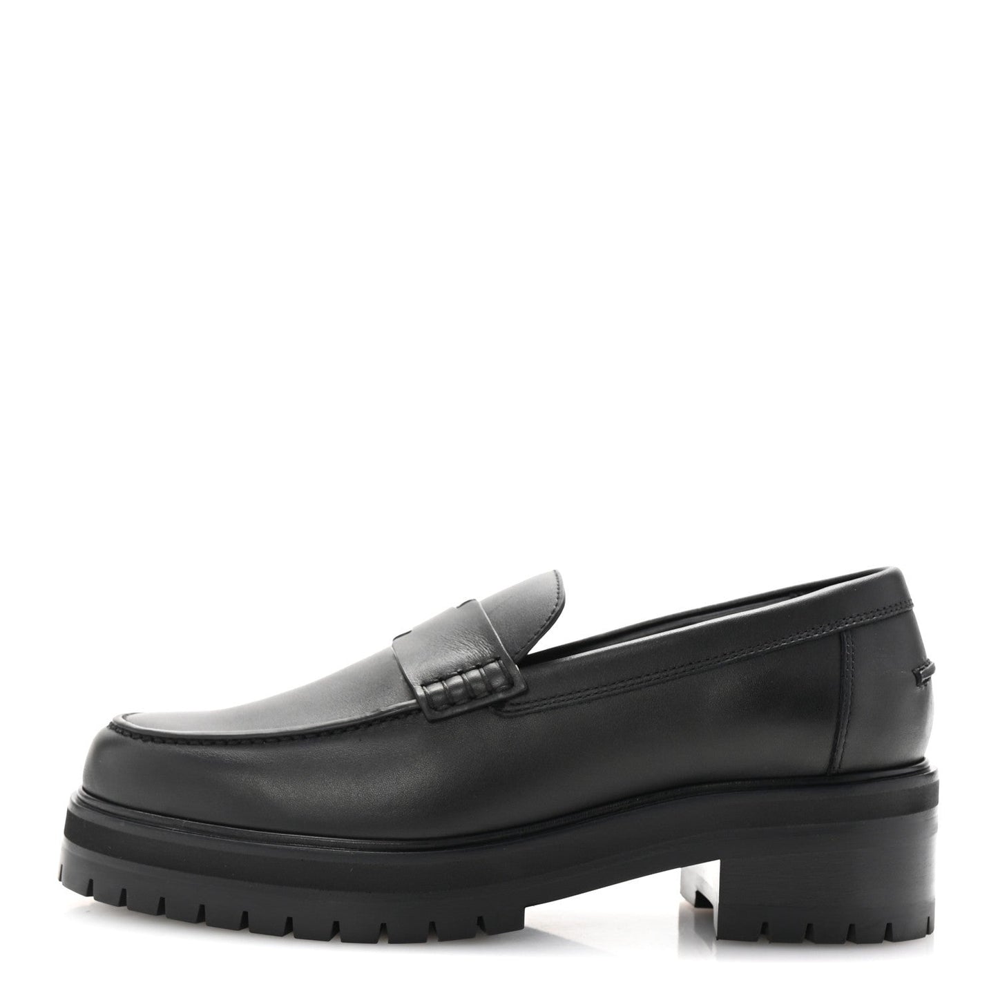 Hermes Calfskin Ivy Loafer 38 Black