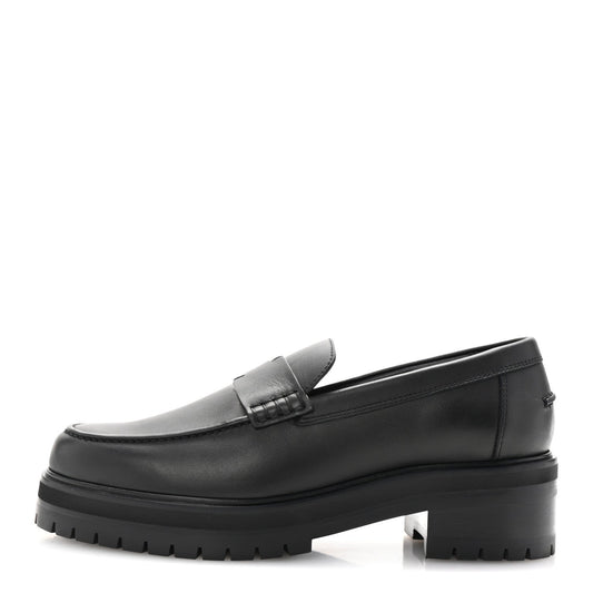 Hermes Calfskin Ivy Loafer 38 Black