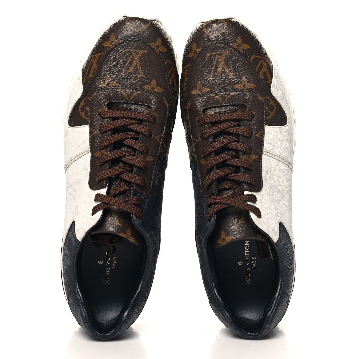 Louis Vuitton Monogram Mix Mens Run Away Sneakers Ebene