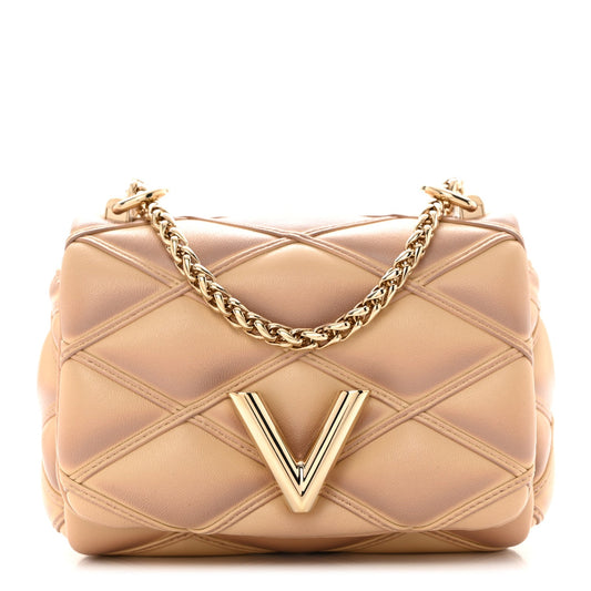 Louis Vuitton Lambskin Malletage Pico GO-14 Pink