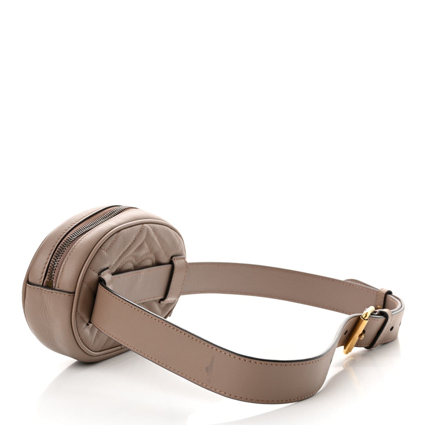 Gucci Calfskin Matelasse GG Marmont Belt Bag 85 34 Porcelain Rose