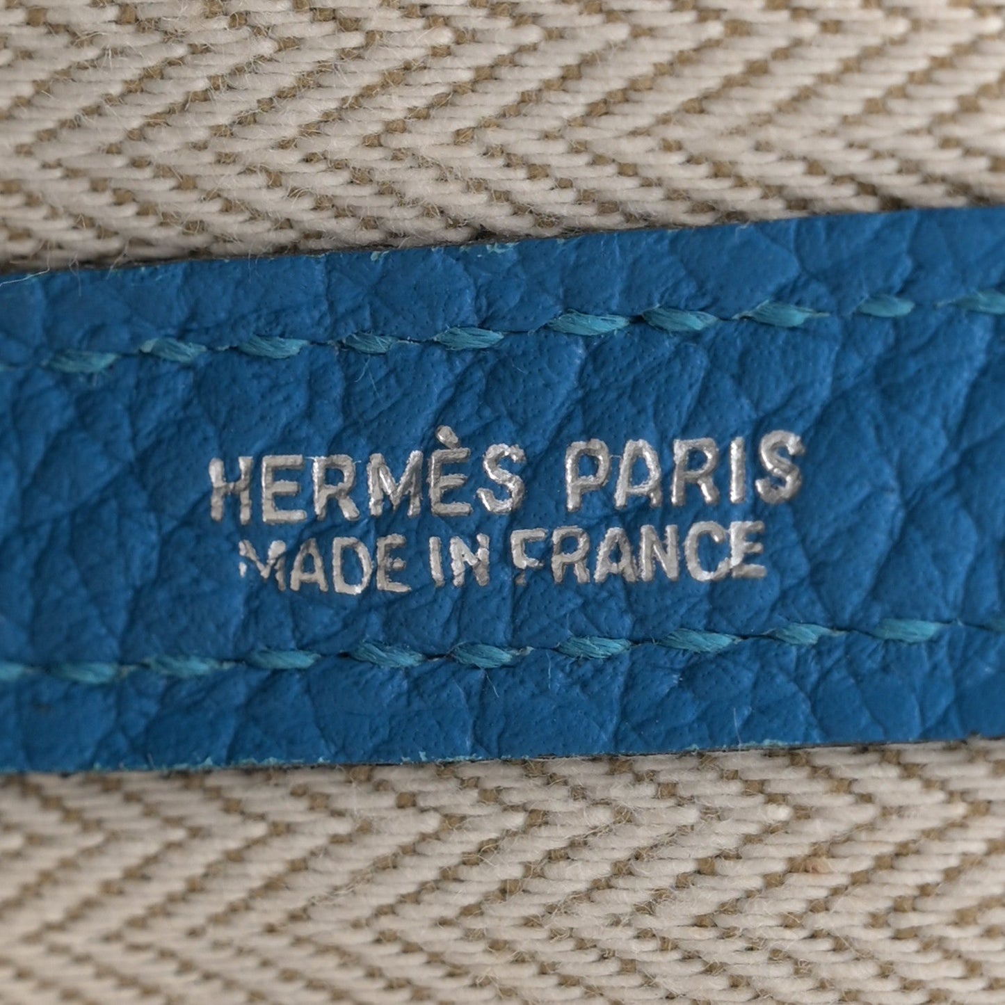 Hermes Negonda Garden Party Tote 36 MM Bleu Hydra