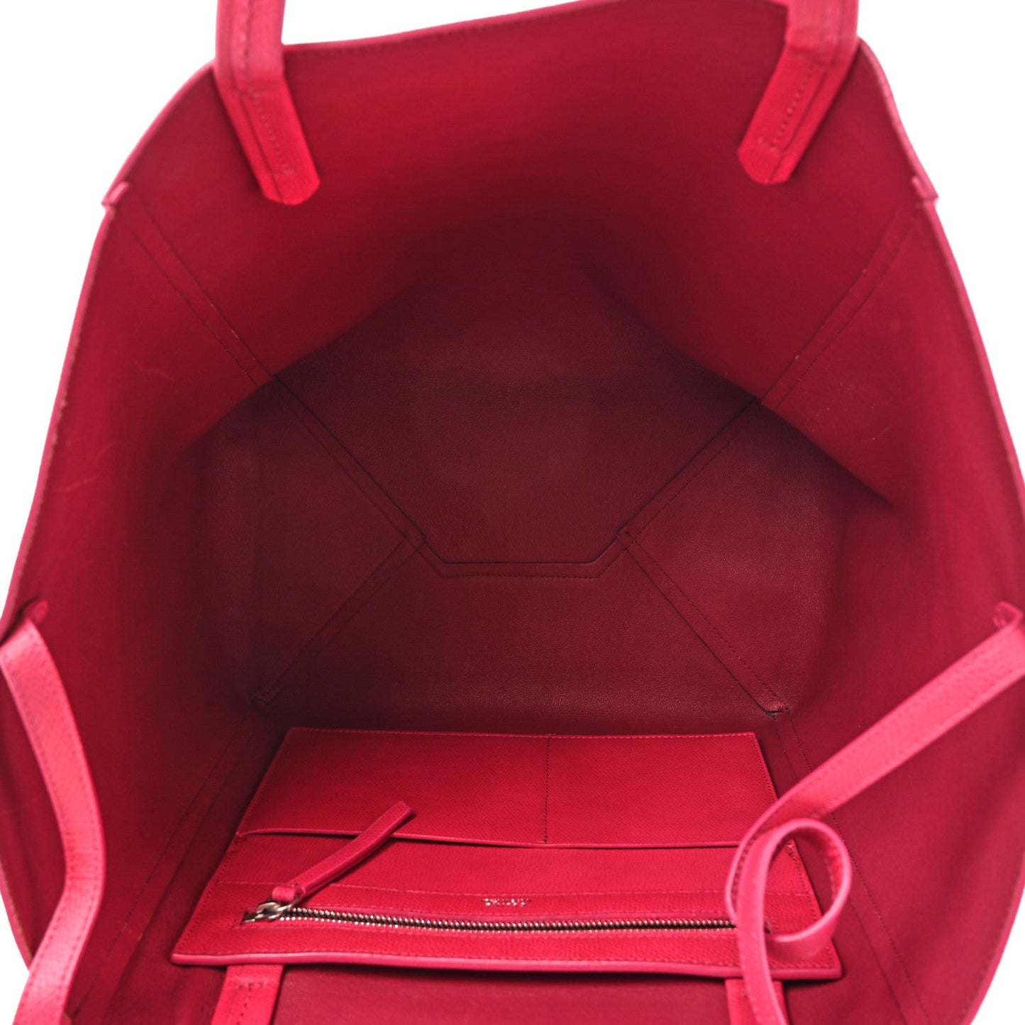 Celine Grained Calfskin Medium Horizontal Cabas Phantom Pink