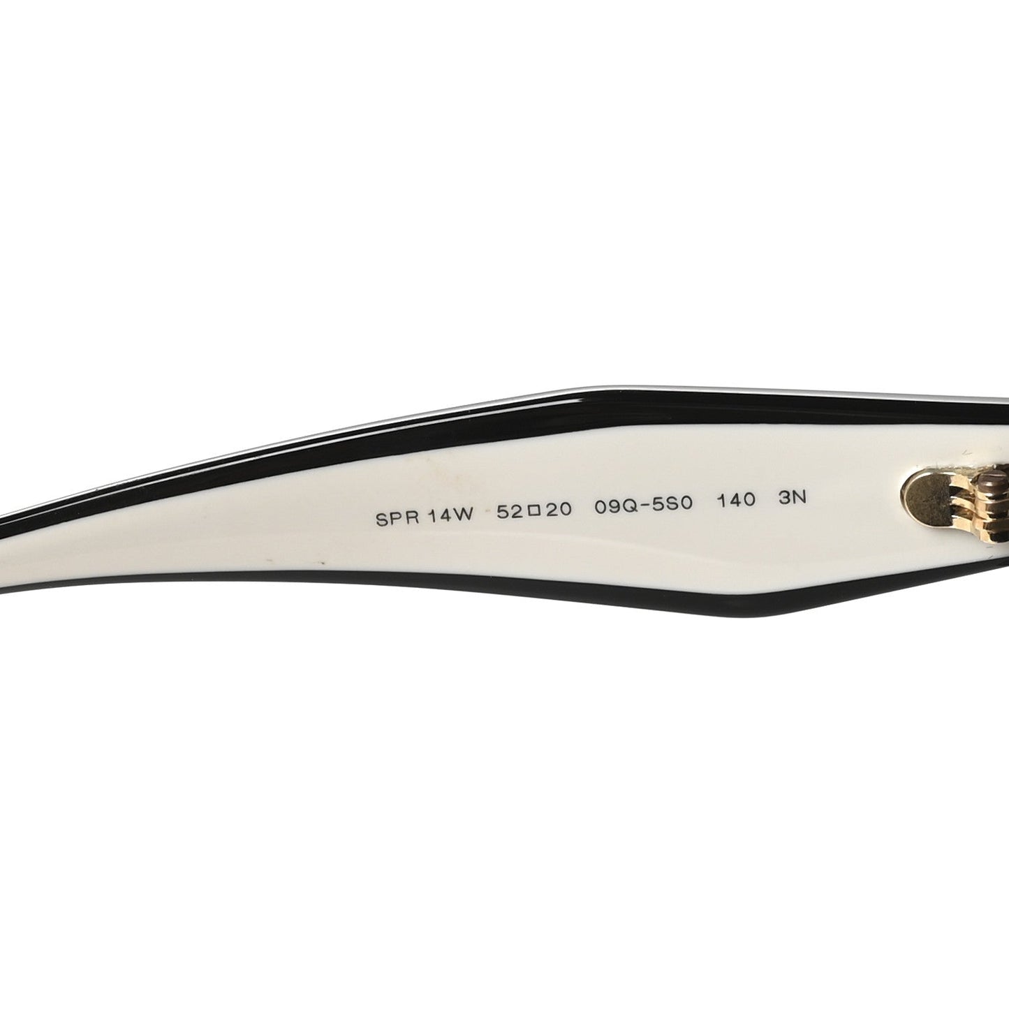 Prada Acetate Sunglasses SPR 14W Black White